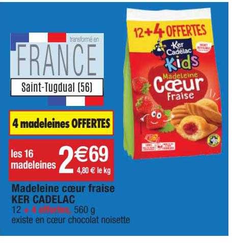 madeleine cœur fraise ker cadelac
