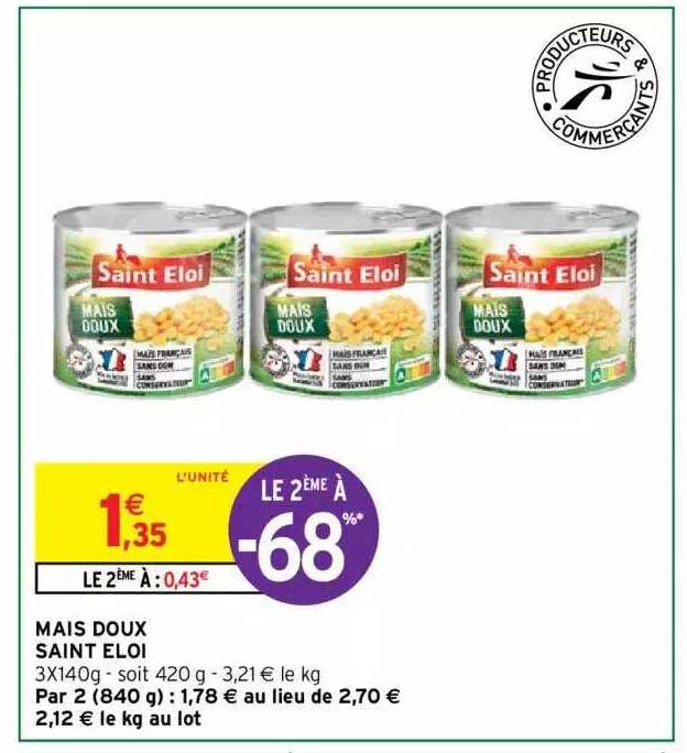 maïs doux saint éloi