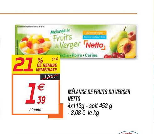 Mélange De Fruits Du Verger Netto