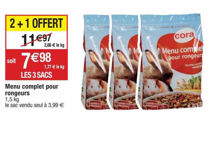 menu complet pour rongeurs