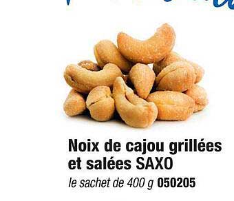 Noix De Cajou Grillées Et Salées Saxo