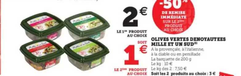 olives vertes dénoyautées mille et un sud