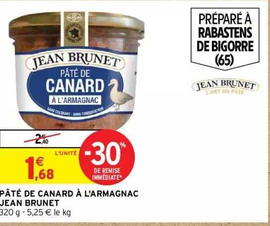 pâté de canard à l'armagnac jean brunet