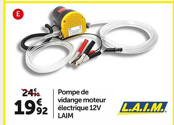 Pompe De Vidange Moteur électrique 12v Laim