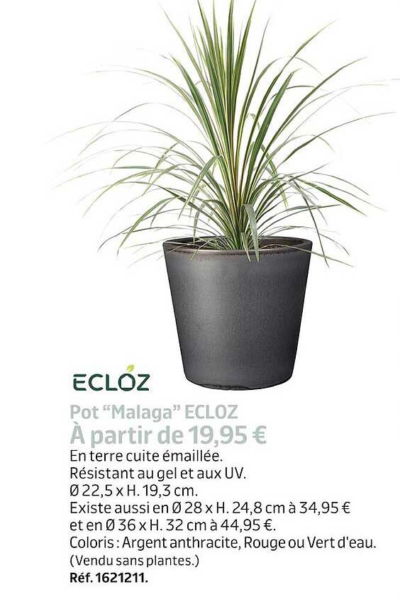 pot "malaga" ecloz