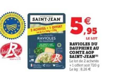 ravioles du dauphiné au comté aop saint-jean