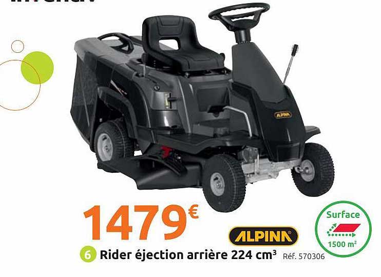 rider éjection arrière 224 cm3 alpina