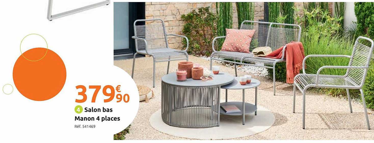 Salon Bas Manon 4 Places