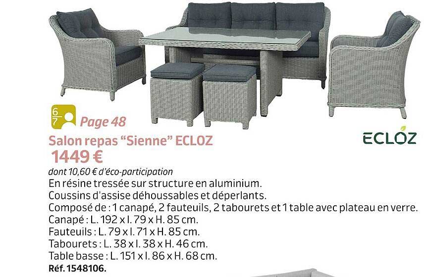 salon repas "sienne" ecloz