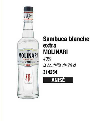 sambuca blanche extra molinari