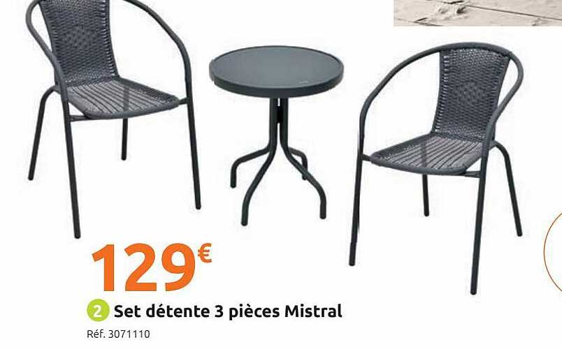 Set Détente 3 Pièces Mistral