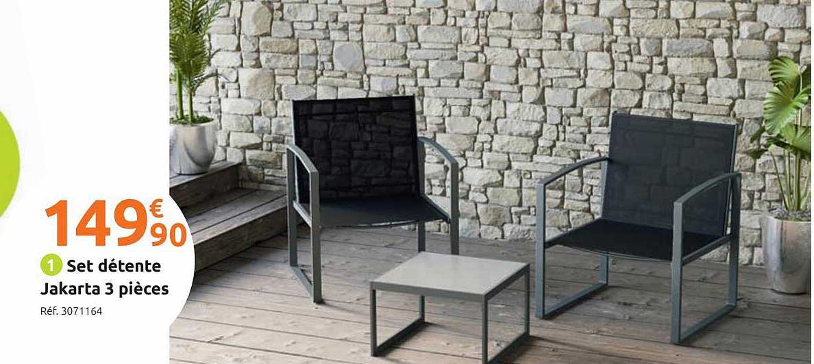 set détente jakarta 3 pièces