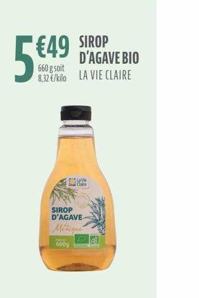 sirop d'agave bio
