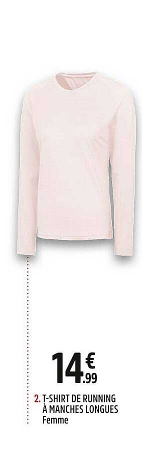 t-shirt de running à manches longues femme