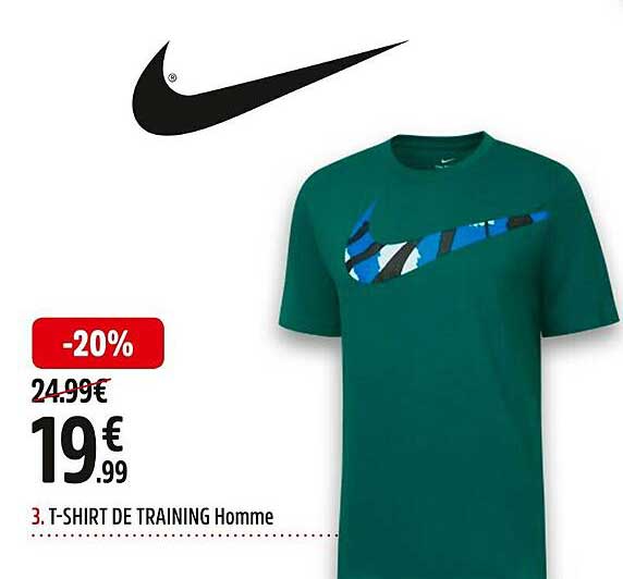 t-shirt de training homme