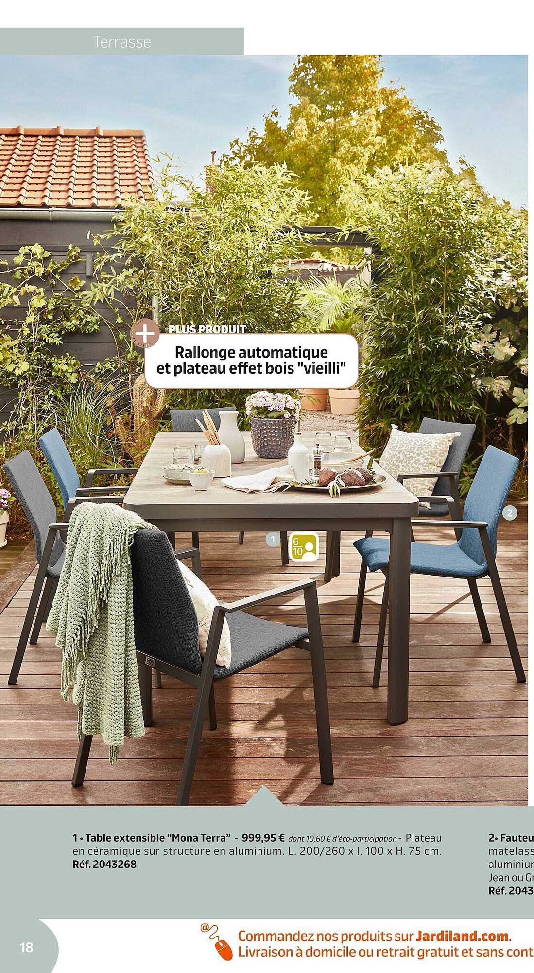 Table Extensible "mona Tera"