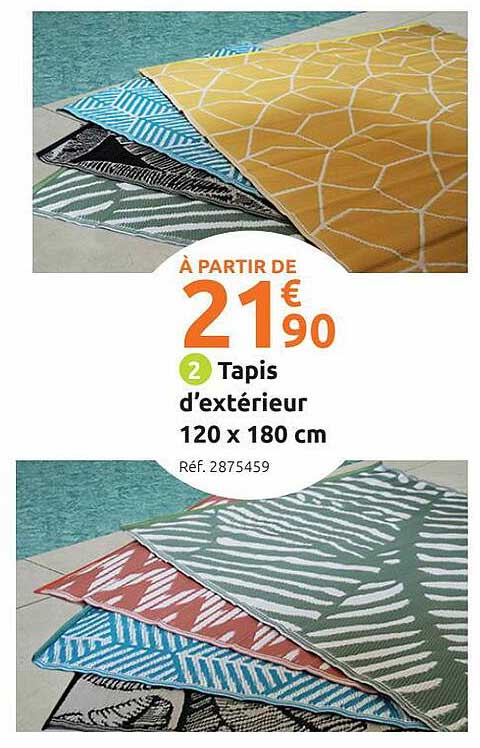 tapis d'extérieur 120 x 180 cm