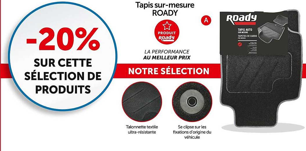 tapis sur-mesure roady