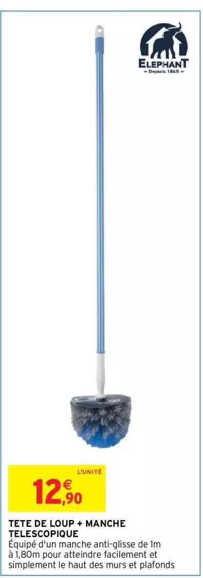 Tête De Loup + Manche Télescopique éléphant
