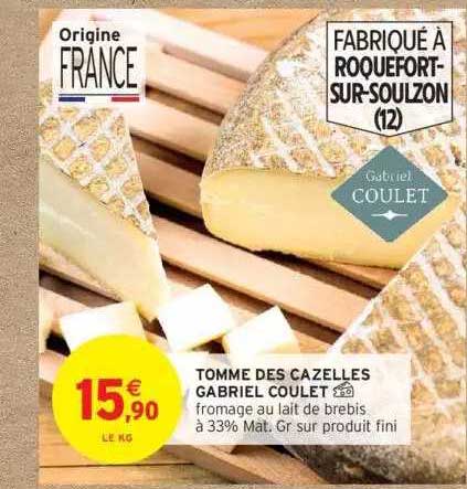 tomme des cazelles gabriel coulet