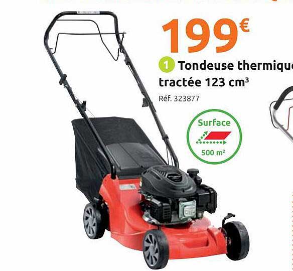 Tondeuse Thermique Tractée 123 Cm3