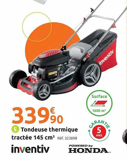 tondeuse thermique tractée 145 cm3