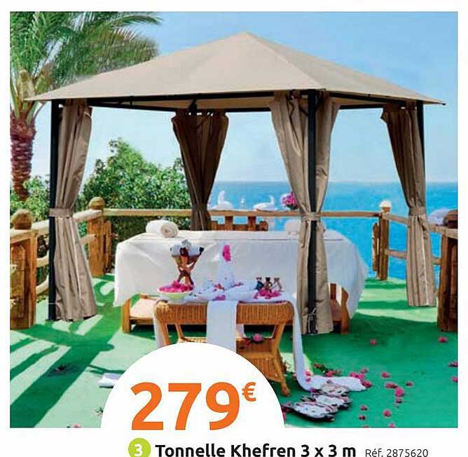 Tonnelle Khefren 3 X 3 M