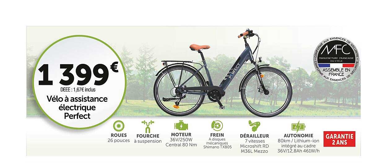 vélo à assistance électrique perfect