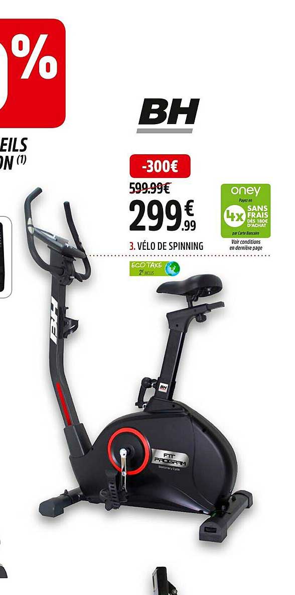 vélo de spinning bh