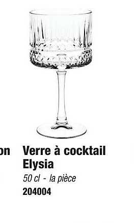 verre à cocktail elysia