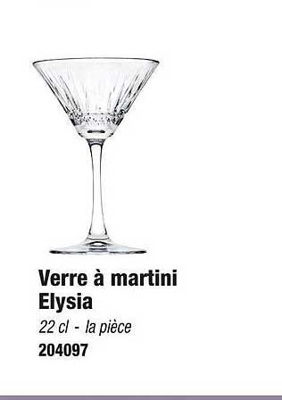 verre à martini elysia