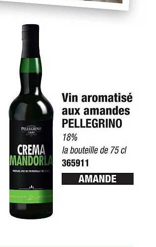 Vin Aromatisé Aux Amandes Pellegrino