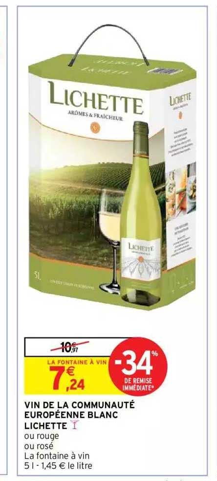 vin de la communauté européenne blanc lichette