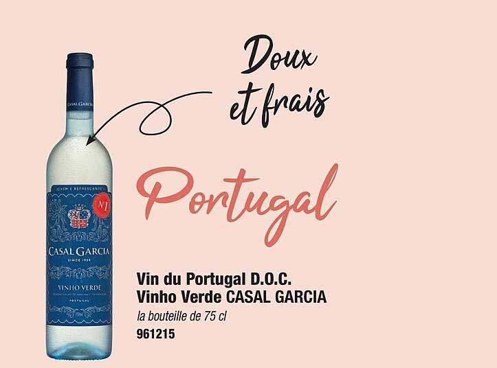 vin du portugal d.o.c. vinho verde casal garcia