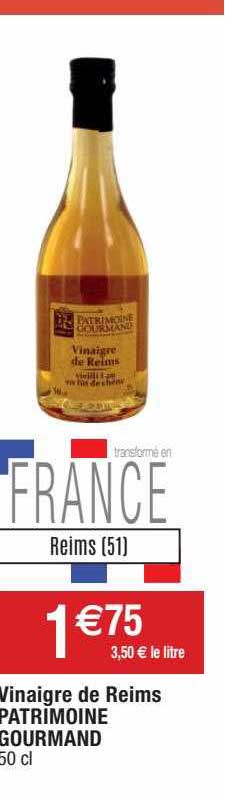 vinaigre de reims patrimoine gourmand
