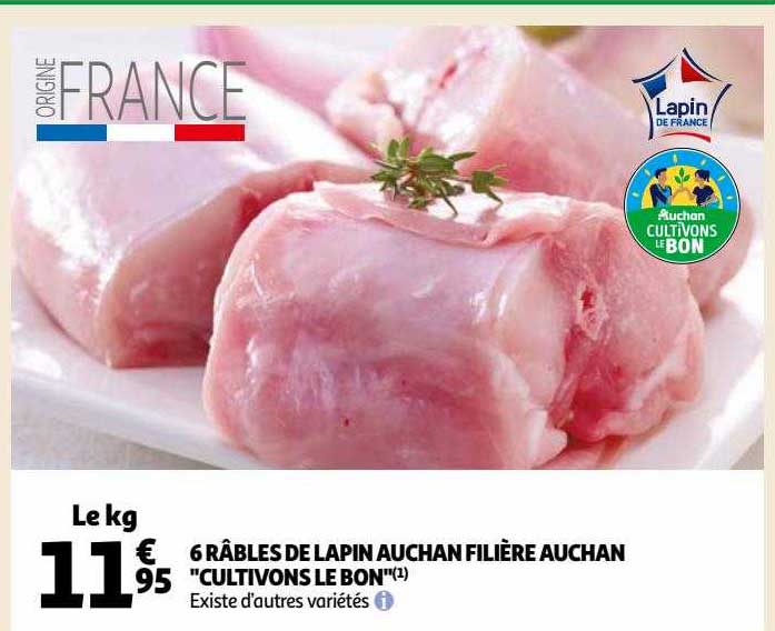 6 Râbles De Lapin Auchan Filière Auchan "cultivons Le Bon"