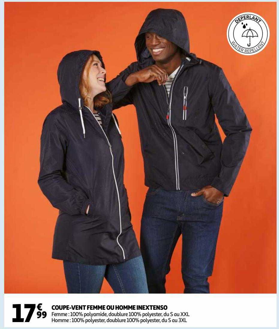 coupe-vent femme ou homme inextenso