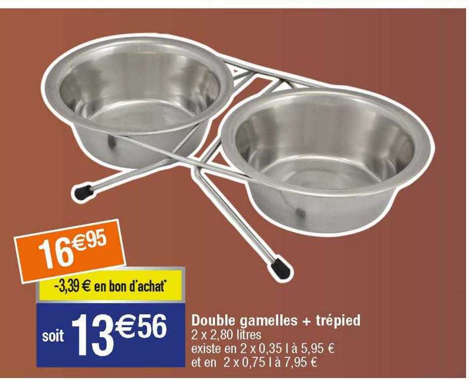 double gamelles + trépied