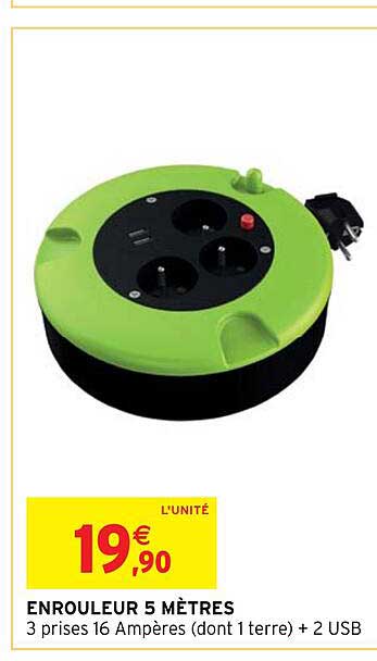 enrouleur 5 mètres