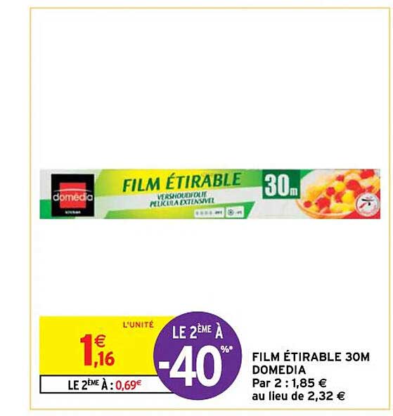 film étirable 30m domédia