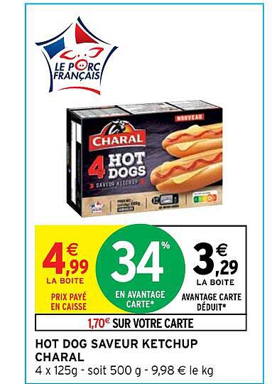 hot dog saveur ketchup charal