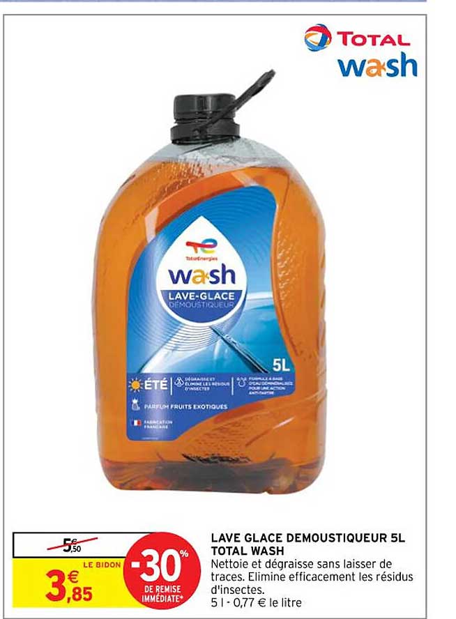 lave glace démoustiqueur 5l total wash