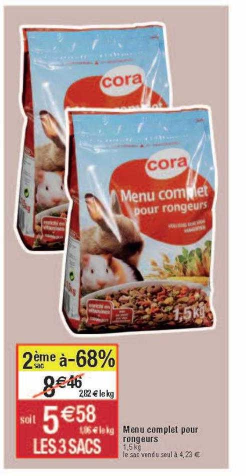menu complet pour rongeurs cora