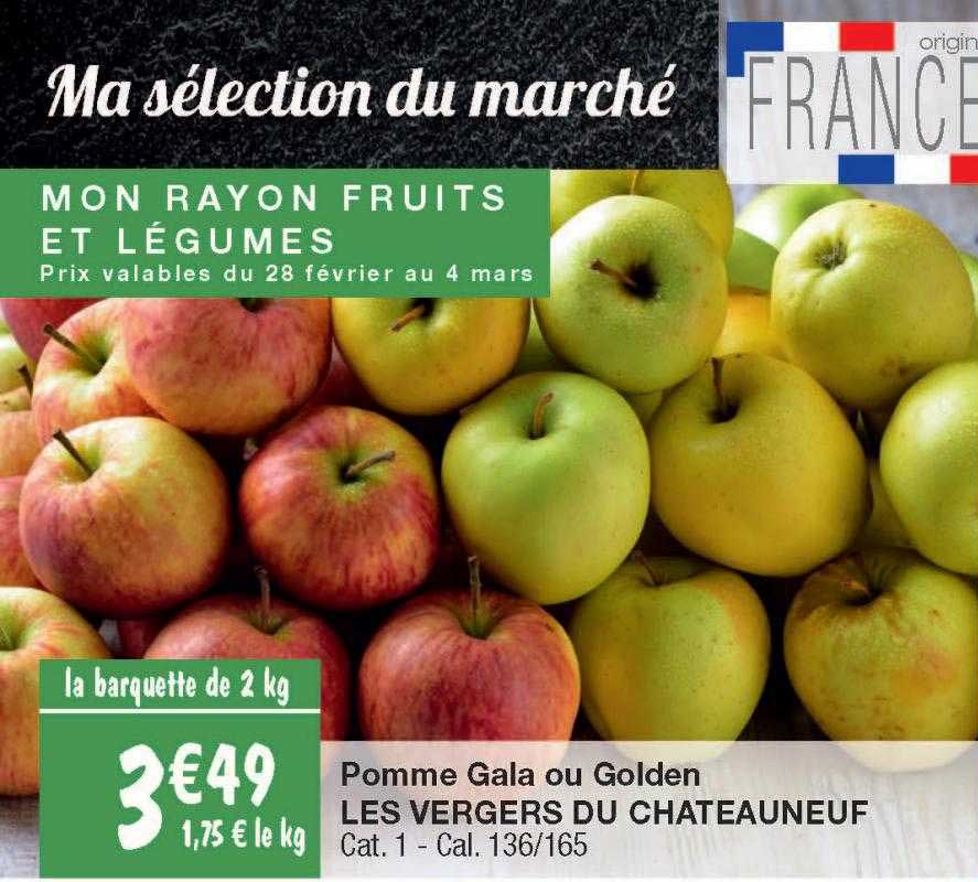 pomme gala ou golden les vergers du chateauneuf