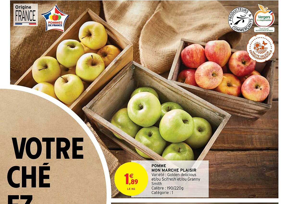 pomme mon marché plaisir
