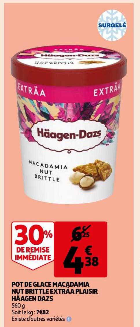 pot de glace macadamia nut brittle extra à plaisir häagen dazs