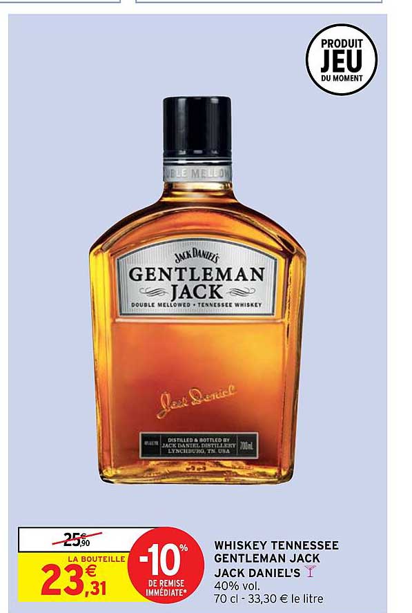 whiskey tennessee gentleman jack daniel's