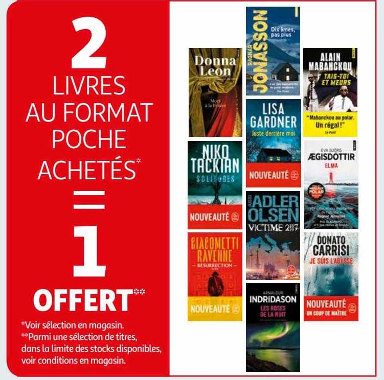 2 Livres Au Format Poche Achetés = 1 Offert
