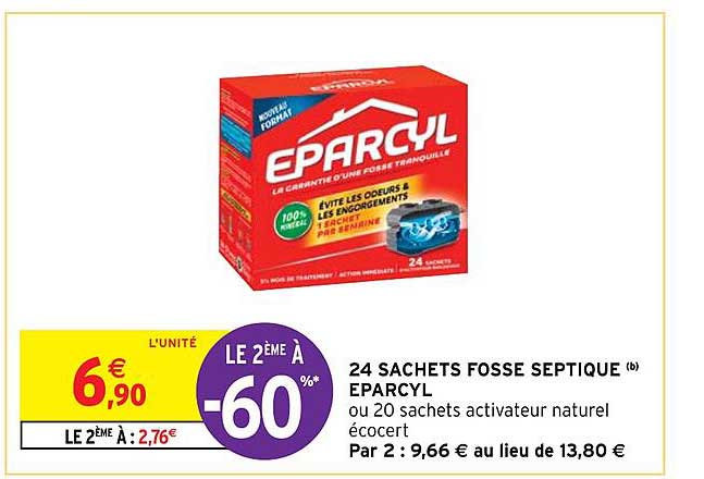 24 sachets fosse septique eparcyl