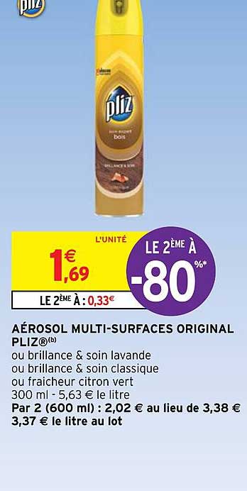 aérosol multi-surfaces original pliz